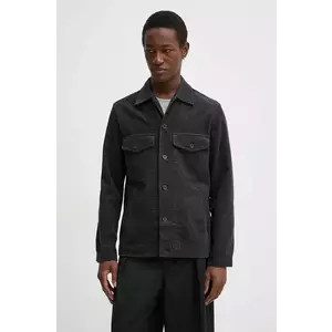 Marc O'Polo camasa din velur culoarea gri, cu guler italian, regular, 429020774120 imagine