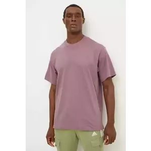 adidas Originals tricou din bumbac barbati, culoarea roz, neted, IX8181 imagine