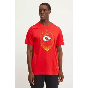 Nike tricou Kansas City Chiefs barbati, culoarea rosu, cu imprimeu, NKGK-65N-7G-JKV imagine