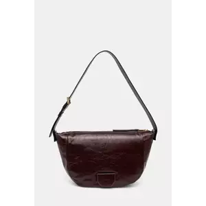 AllSaints poseta de piele MADEA SHOULDER culoarea bordo, W395XB imagine