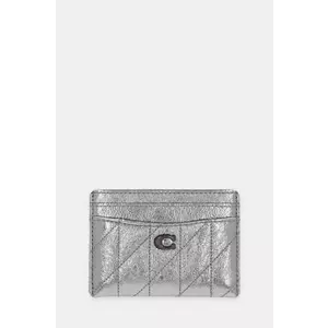 Coach carcasa din piele culoarea argintiu, CW597 imagine