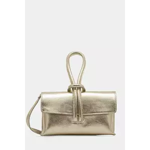 Answear Lab poseta de piele culoarea auriu imagine