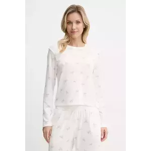 Hollister Co. longsleeve de pijama culoarea bej, KI346-4038 imagine