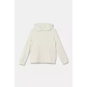 Abercrombie & Fitch bluza copii culoarea bej, cu glugă, neted, KI224-4077 imagine