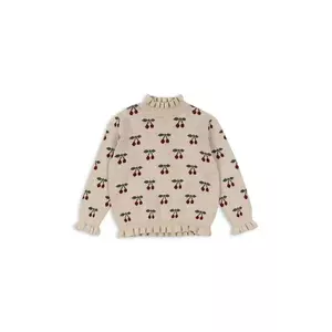 Konges Sløjd pulover pentru copii din amestec de casmir SIKA SWEATER culoarea bej, KS102098 imagine