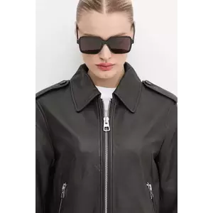 Bottega Veneta ochelari de soare femei, culoarea negru, BV1317SK imagine
