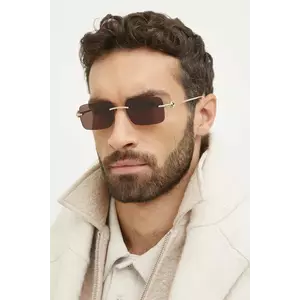 Gucci ochelari de soare barbati, culoarea auriu, GG1703S imagine