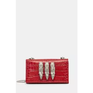 Philipp Plein poseta de piele culoarea rosu, AADA WBA2056 PLE010N imagine