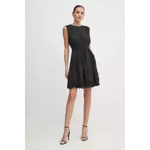Dkny rochie culoarea negru, mini, evazati, DD4GMA32 imagine