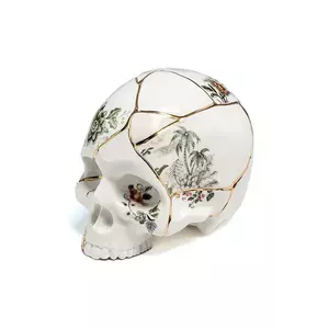 Seletti figurina decorativa Kintsugi Skull imagine