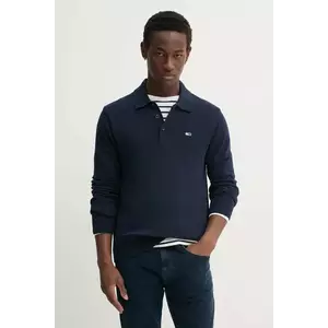 Tommy Jeans pulover de bumbac culoarea bleumarin, DM0DM20304 imagine