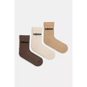 adidas sosete Essentials 3-pack culoarea bej, IZ0106 imagine
