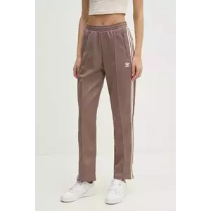 adidas Originals pantaloni de trening Beckenbauer Classic culoarea maro, cu imprimeu, JC5792 imagine