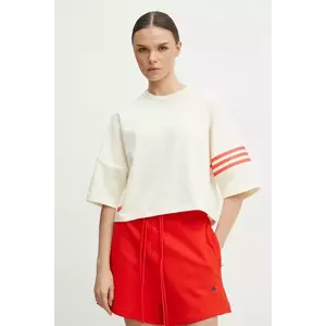 adidas Originals tricou Neuclassics femei, culoarea bej, JI8512 imagine