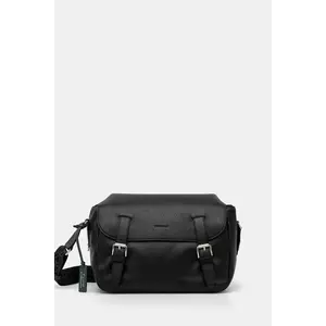 Coccinelle geanta de piele culoarea negru, E1 MUK 85 04 01 imagine