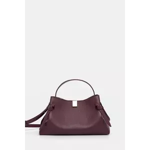 Yuzefi geantă de piele GYOZA culoarea bordo, YUZRS25-HB-GZ-L049 imagine
