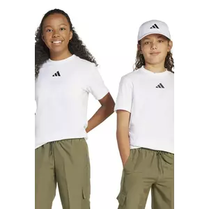adidas tricou de bumbac pentru copii culoarea alb, cu imprimeu, JC9774 imagine