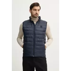 Boss Orange vestă bărbați, culoarea bleumarin, de tranziție, 50530966 imagine