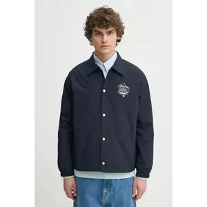 Drôle de Monsieur geaca La Veste Slogan Vignes barbati, culoarea albastru marin, de tranzitie, F-JT209-PA012-NY imagine