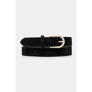 Answear Lab curea din piele intoarsa culoarea negru imagine