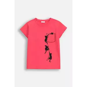 Coccodrillo tricou copii culoarea roz, EVERYDAY GIRL imagine