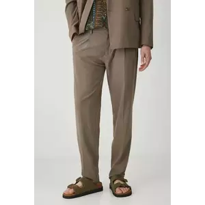 Medicine pantaloni barbati, culoarea bej, mulata imagine