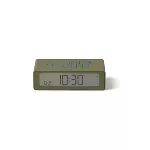 Lexon ceas cu alarmă reversibil Flip Mini culoarea verde, 0 imagine