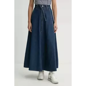 Levi's fusta jeans XL SKIRT culoarea albastru marin, maxi, evazati, 001T4 imagine