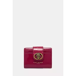 Kurt Geiger London portofel de piele CHELSEA femei, culoarea roz, 3735452309 imagine