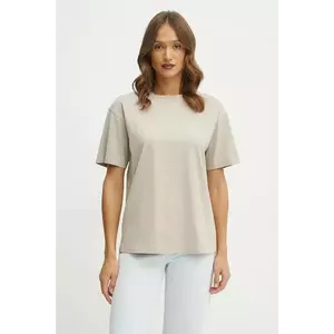 Marella tricou din bumbac femei, culoarea bej, 2423976024200 imagine
