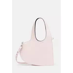 Coperni poseta de piele Crossbody Baby Heart Tote culoarea roz, COPBA93F6031 imagine
