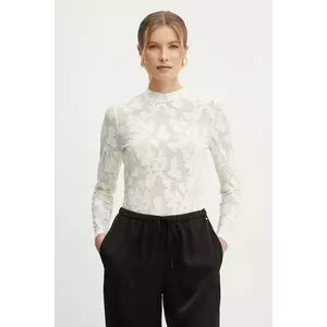Morgan bluza TEVORA femei, culoarea bej, modelator, TEVORA imagine
