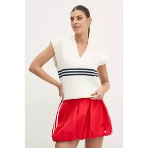 adidas Originals vesta KNITTED VEST femei, culoarea alb, JJ3486 imagine