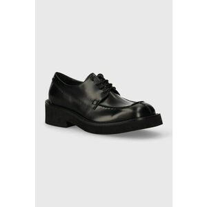 MM6 Maison Margiela pantofi de piele barbati, culoarea negru, SH1WQ0001 imagine