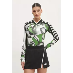 adidas longsleeve x Farm Rio culoarea verde, JD6274 imagine