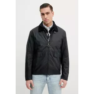 Barbour jacheta de bumbac Newbury Wax Jacket culoarea albastru marin, de tranzitie, MWX2449 imagine