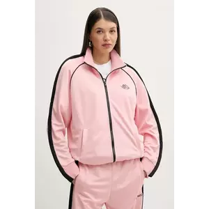 Fiorucci bluza Puffy Piping Angel Track Sweatshirt femei, culoarea roz, cu imprimeu, U02SPSZI270PL01PN02 imagine