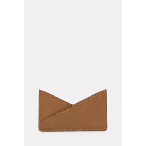 MM6 Maison Margiela carcasa din piele culoarea maro, SA6UI0014.P7183 imagine