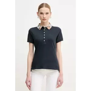 Barbour tricou polo Malvern femei, culoarea albastru marin, LML0633NY13 imagine