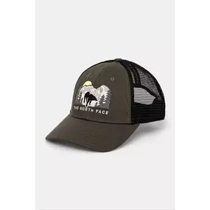 The North Face sapca Embroidered Mudder Trucker culoarea verde, cu imprimeu, NF0A7WH3YHO1 imagine