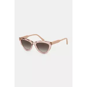 Chloé ochelari de soare femei, culoarea maro, CH0294S imagine