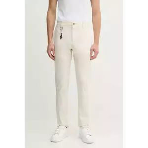 Paul&Shark pantaloni barbati, culoarea bej, drept, 25414016 imagine