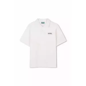 Kenzo Kids tricou polo copii culoarea alb, neted, K61105 imagine