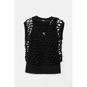 Dkny top copii culoarea negru, D62317 imagine