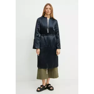 MM palton din lână culoarea bleumarin, de tranzitie, 2516491017600 imagine