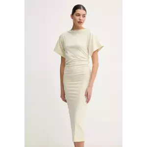 Day Birger et Mikkelsen rochie Lisette culoarea bej, midi, mulata, DAY65243714 imagine
