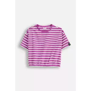 Coccodrillo tricou copii culoarea violet, REBEL GIRL JUNIOR imagine
