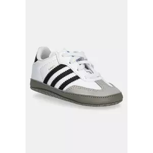 adidas Originals sneakers pentru bebeluși SAMBA CRIB culoarea alb, JI2758 imagine