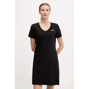 Dkny rochie culoarea negru, mini, drept, DP5D4902 imagine