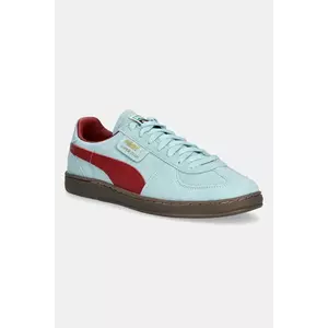 Puma sneakers din piele intoarsă Super Team SD barbati, culoarea turcoaz, 398528 imagine